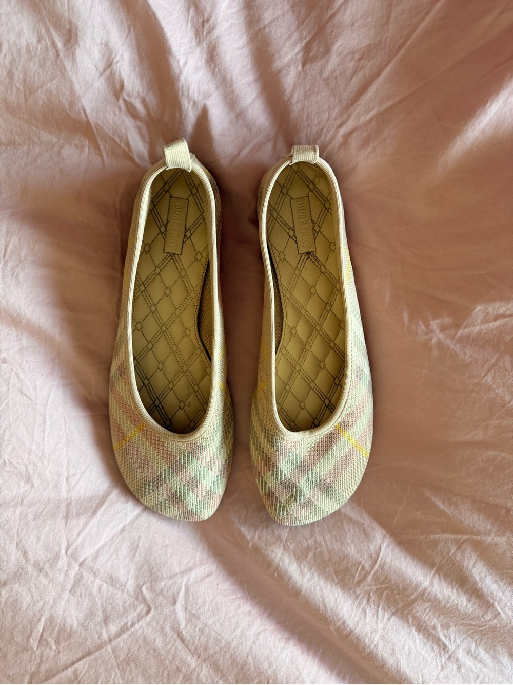 Burberry Pastel Plaid Women’s Ballet Flats EU 40 - Picture 3 of 4